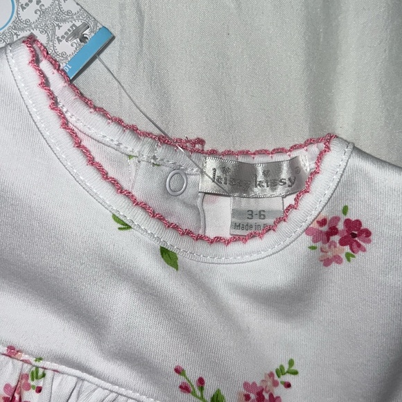 Kissy Kissy White and Pink Floral Kids Matching Set - Picture 2 of 9